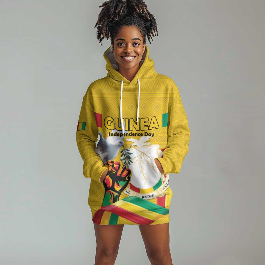 Guinea Personalized Hoodie Dress Happy Independence Day - African Pride