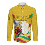 Guinea Personalized Long Sleeve Button Shirt Happy Independence Day - African Pride