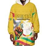 Guinea Personalized Wearable Blanket Hoodie Happy Independence Day - African Pride