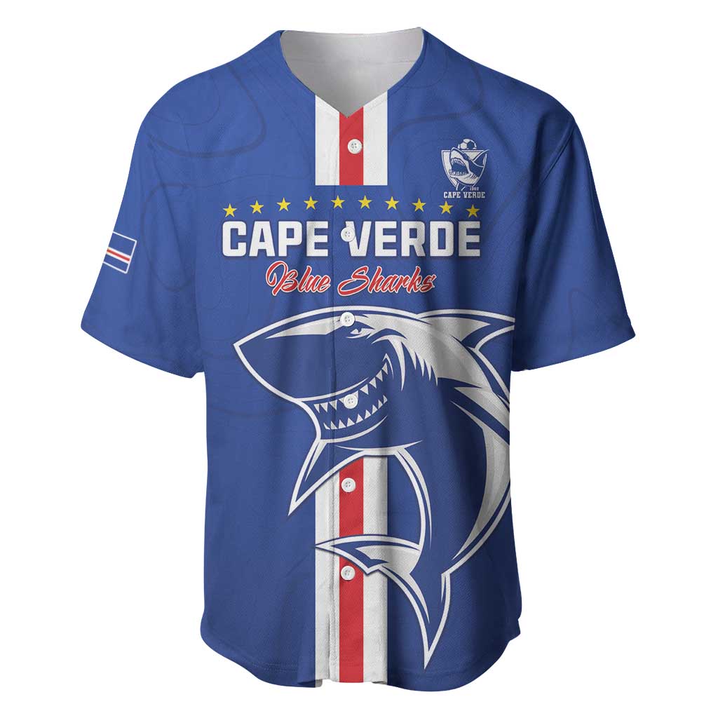 Custom Cape Verde Football Baseball Jersey Go Champions Tubaroes Azuis - African Pride