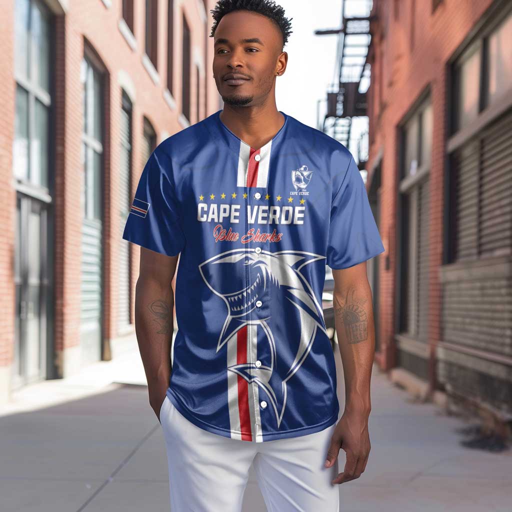 Custom Cape Verde Football Baseball Jersey Go Champions Tubaroes Azuis - African Pride