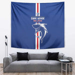 Cape Verde Football Tapestry Go Champions Tubaroes Azuis - African Pride