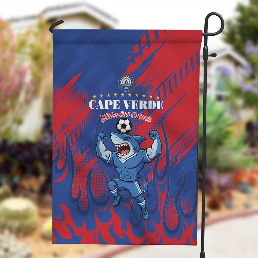 Cape Verde Football Garden Flag Blue Sharks - Pride of the Islands - African Pride