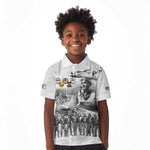 Legends of the Red Tails Kid Polo Shirt Freedom Flyers Retro Style - African Pride