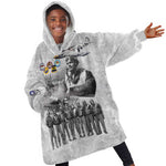 Legends of the Red Tails Kid Wearable Blanket Hoodie Freedom Flyers Retro Style - African Pride
