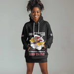 Personalized 301st Fighter Squadron WWII Hoodie Dress Red Tails Heritage - Black - African Pride