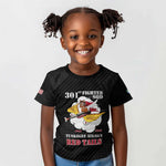 Personalized 301st Fighter Squadron WWII Kid T shirt Red Tails Heritage - Black - African Pride