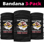 301st Fighter Squadron WWII Neck Gaiter Red Tails Heritage - Black - African Pride