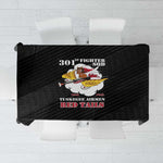 301st Fighter Squadron WWII Tablecloth Red Tails Heritage - Black - African Pride