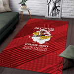 301st Fighter Squadron WWII Area Rug Red Tails Heritage - Red - African Pride