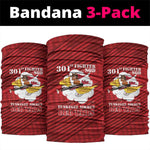 301st Fighter Squadron WWII Neck Gaiter Red Tails Heritage - Red - African Pride