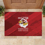 301st Fighter Squadron WWII Rubber Doormat Red Tails Heritage - Red - African Pride
