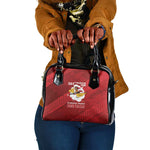 301st Fighter Squadron WWII Shoulder Handbag Red Tails Heritage - Red - African Pride