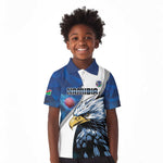 Custom Afro Namibia Cricket Kid Polo Shirt Go Eagles