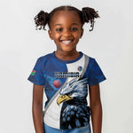 Custom Afro Namibia Cricket Kid T shirt Go Eagles