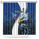 Custom Afro Namibia Cricket Shower Curtain Go Eagles