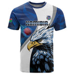 Custom Afro Namibia Cricket T shirt Go Eagles