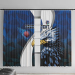 Custom Afro Namibia Cricket Window Curtain Go Eagles