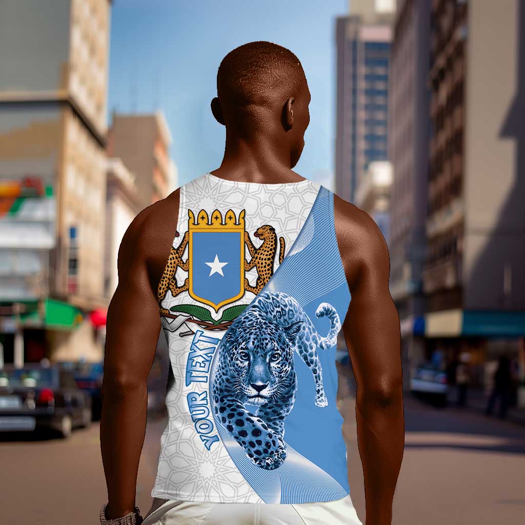 Coat of arms of Soomaaliya Men Tank Top Leopard Skin mix Islamic Pattern
