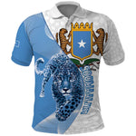 Coat of arms of Soomaaliya Polo Shirt Leopard Skin mix Islamic Pattern