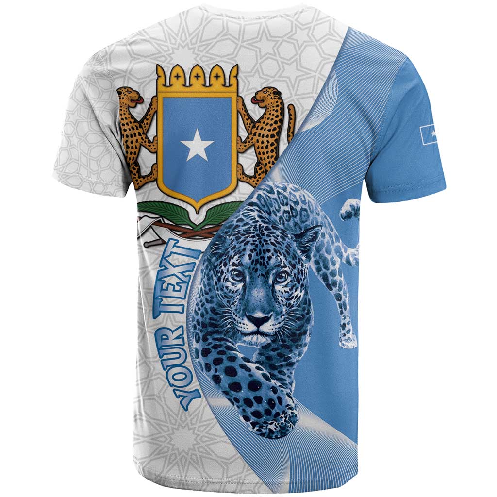 Coat of arms of Soomaaliya T shirt Leopard Skin mix Islamic Pattern