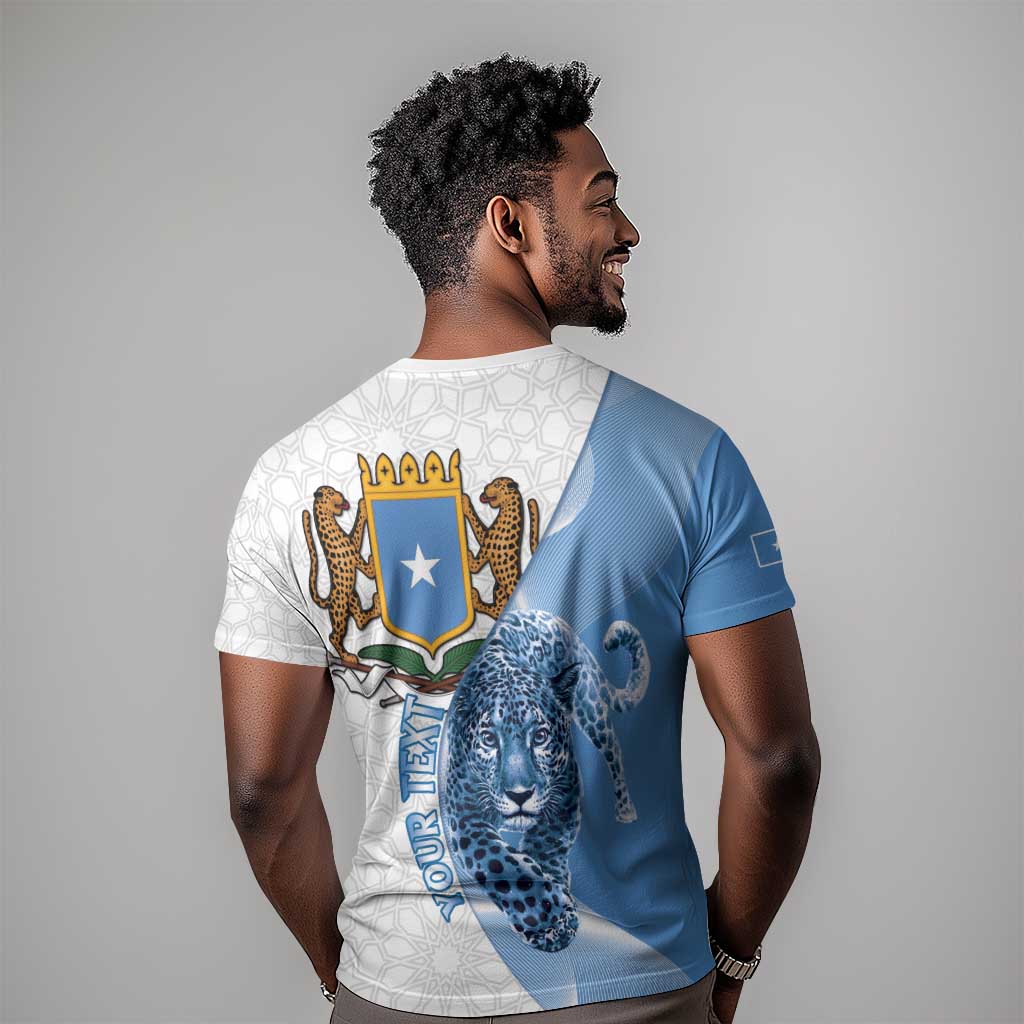 Coat of arms of Soomaaliya T shirt Leopard Skin mix Islamic Pattern