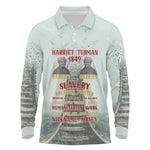 Moses of Freedom Long Sleeve Polo Shirt Harriet Tubman Tribute - African Pride