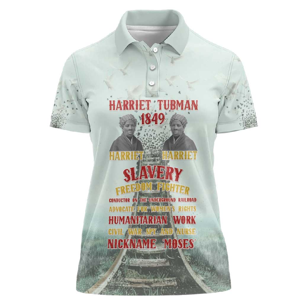 Moses of Freedom Women Polo Shirt Harriet Tubman Tribute - African Pride