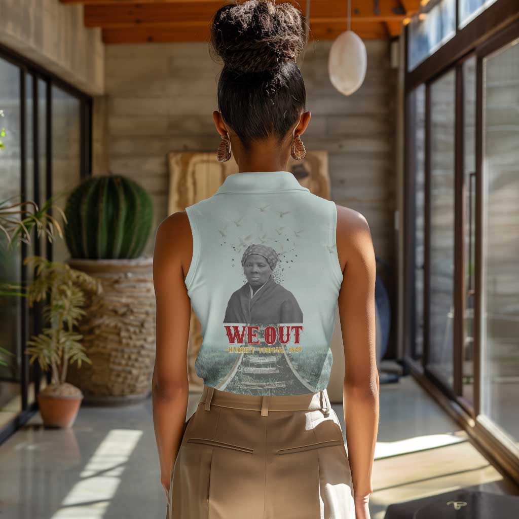 Moses of Freedom Women Sleeveless Polo Shirt Harriet Tubman Tribute - African Pride