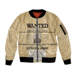 Harriet Tubman Freedom Sleeve Zip Bomber Jacket Vintage Wanted Poster Style - African Pride