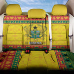 Afro Ghana Christmas Back Car Seat Cover Coat Of Arms - Kente Pattern