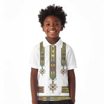 Ethiopia Kid Polo Shirt Ethiopian Traditional Habesha Style