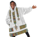 Ethiopia Kid Wearable Blanket Hoodie Ethiopian Traditional Habesha Style