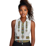 Ethiopia Women Sleeveless Polo Shirt Ethiopian Traditional Habesha Style