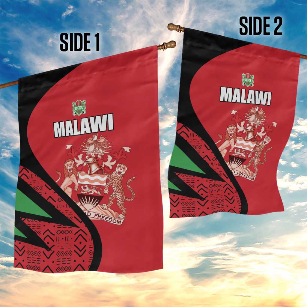 Malawi Cricket Garden Flag Go Champions Dziko la Malawi - African Pride