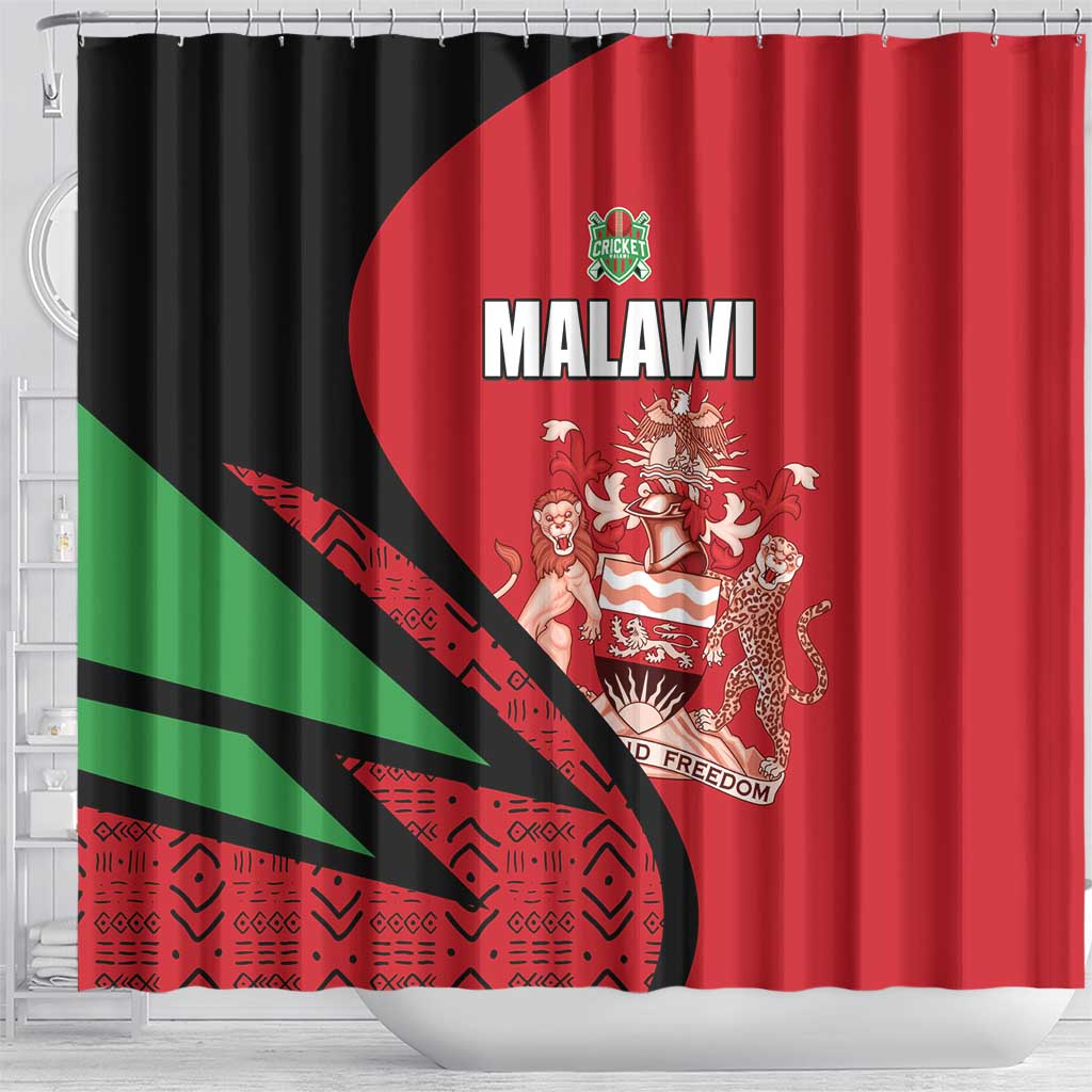 Malawi Cricket Shower Curtain Go Champions Dziko la Malawi - African Pride