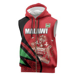 Custom Malawi Cricket Sleeveless Zip Hoodie Go Champions Dziko la Malawi - African Pride