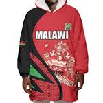 Custom Malawi Cricket Wearable Blanket Hoodie Go Champions Dziko la Malawi - African Pride