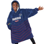 Custom Namibia Cricket Kid Wearable Blanket Hoodie Go Champions - African Pride