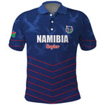 Custom Namibia Cricket Polo Shirt Go Champions - African Pride