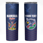 Custom Namibia Cricket Skinny Tumbler Go Champions - African Pride