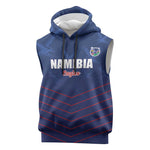 Custom Namibia Cricket Sleeveless Hoodie Go Champions - African Pride