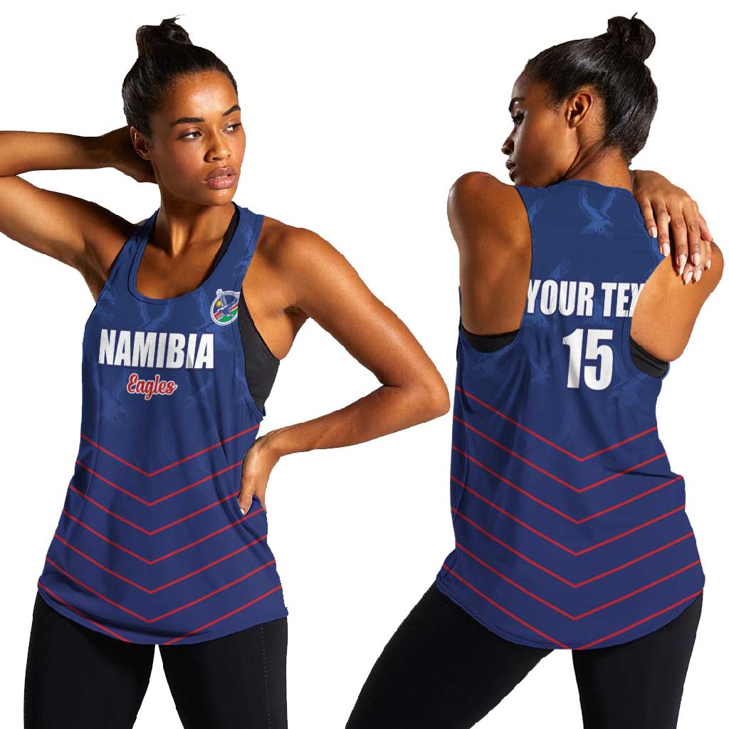 Custom Namibia Cricket Women Racerback Tank Go Champions - African Pride