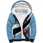 Custom Botswana Cricket Sherpa Hoodie Go Champions Baggy Blues - African Pride
