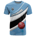 Custom Botswana Cricket T shirt Go Champions Baggy Blues - African Pride