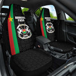 Burkina Faso Car Seat Cover Striped Black - Bogolan Pattern - African Pride