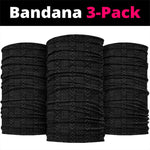 Burkina Faso Neck Gaiter Striped Black - Bogolan Pattern - African Pride