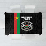 Burkina Faso Tablecloth Striped Black - Bogolan Pattern - African Pride