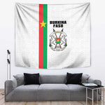 Burkina Faso Tapestry Striped White - Bogolan Pattern - African Pride