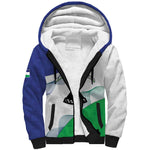 Personalized Naha ea Lesotho Sherpa Hoodie Coat Of Arms With Kente Pattern - African Pride